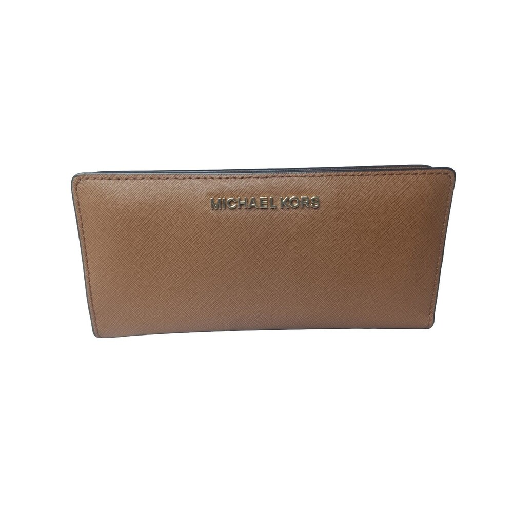 Michael Kors Jet Set Travel Card Case Carryall Wallet in Dark Khaki